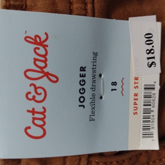 NWT Boys' Super Stretch Pull-On Jogger Pants - Cat & Jack - 18/14 HUSKY - Picture 3 of 6